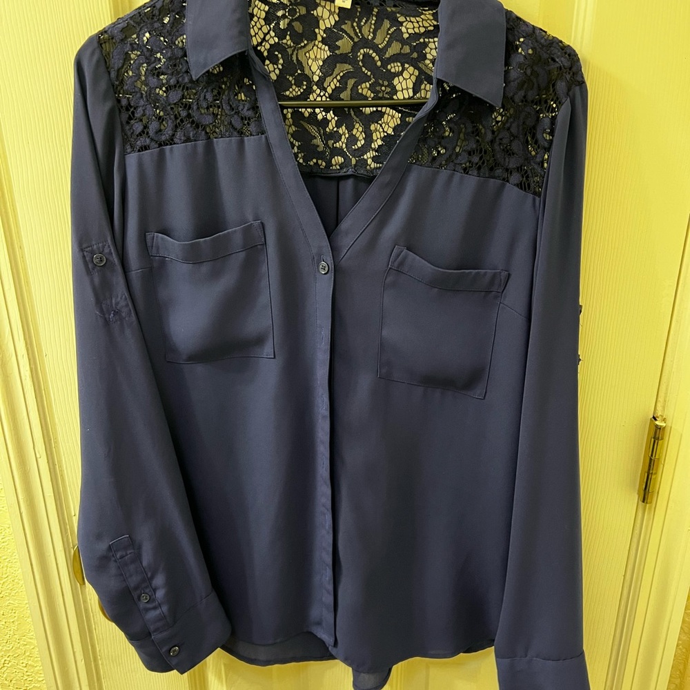Express button up blouse